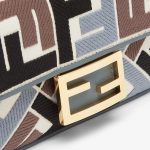 Baguette Mini Canvas Bag With Multicolor FF Embroidery - Image 5